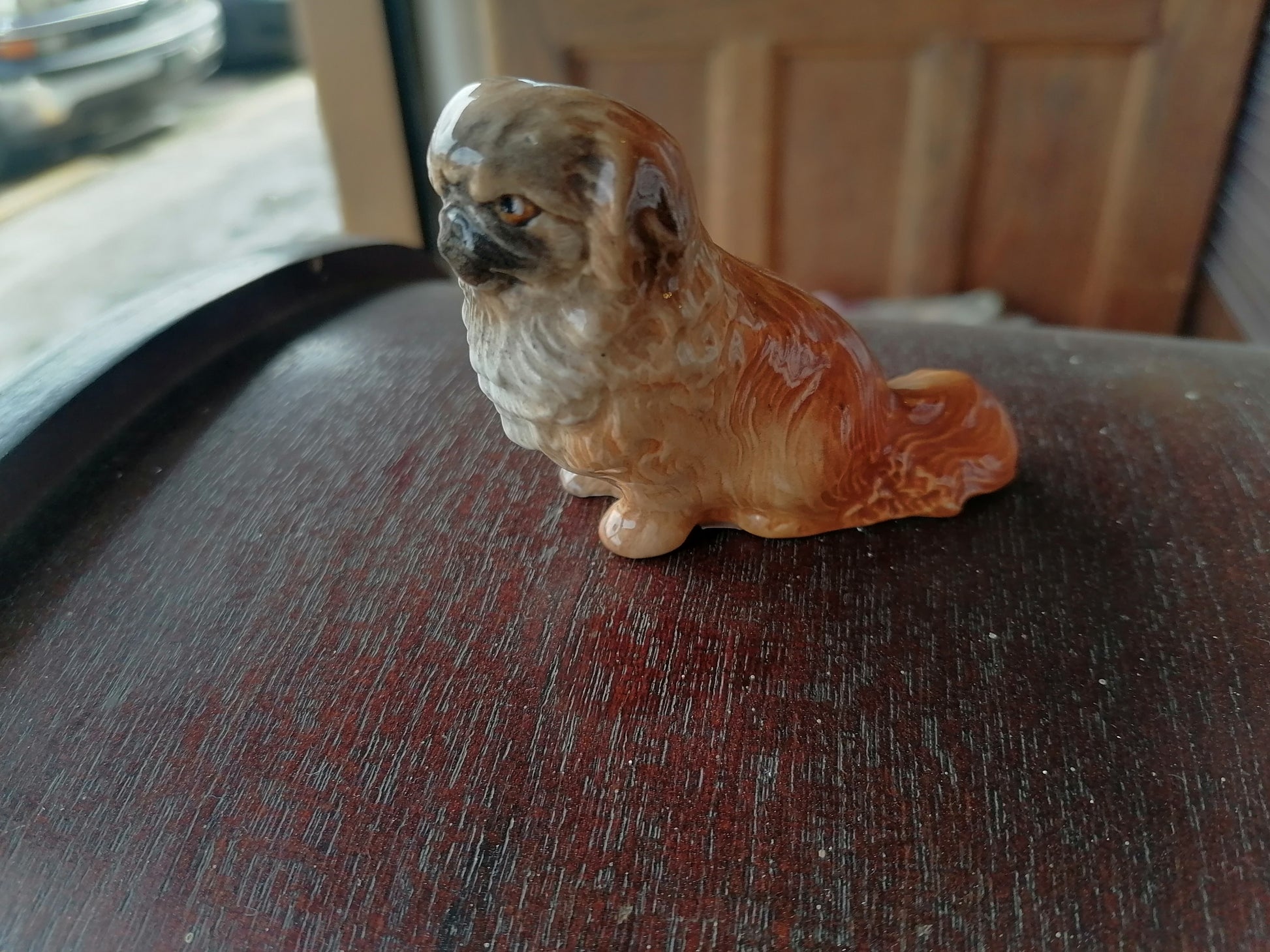 Perro Pekines De Ceramica. - Antiques Bazaar Ensenada