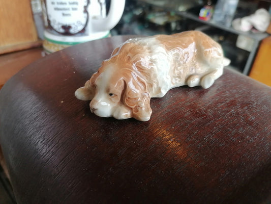 Cocker Spaniel Branksome pintado a mano - Antiques Bazaar Ensenada