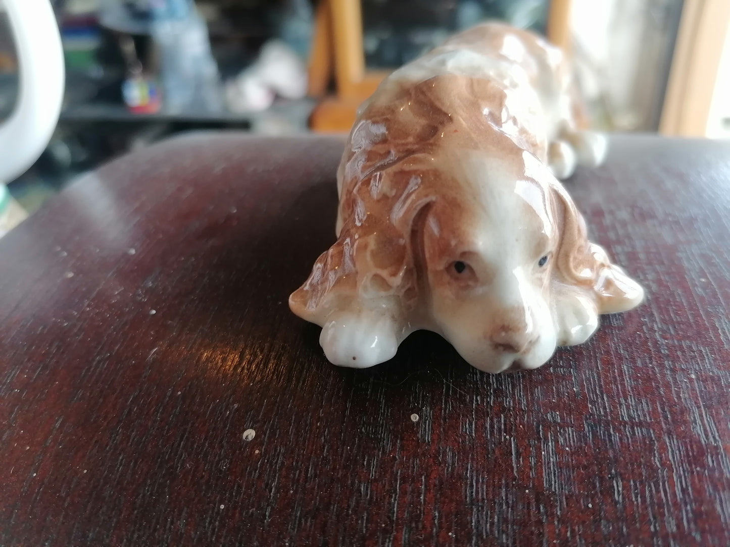 Cocker Spaniel Branksome pintado a mano - Antiques Bazaar Ensenada