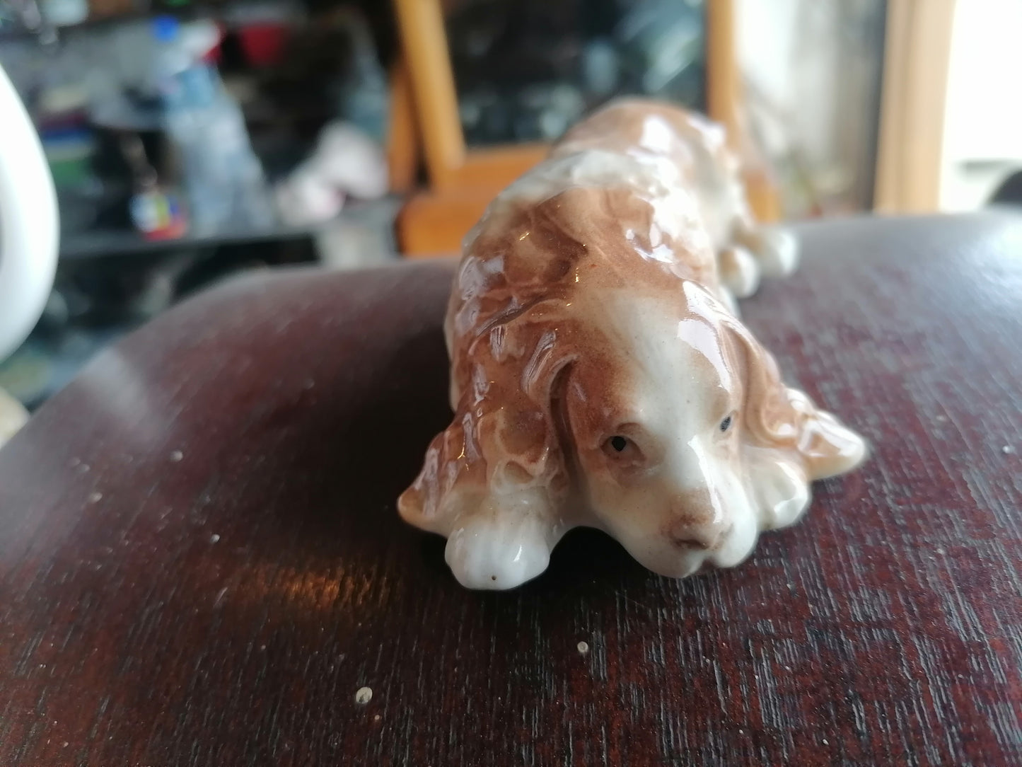 Cocker Spaniel Branksome pintado a mano - Antiques Bazaar Ensenada