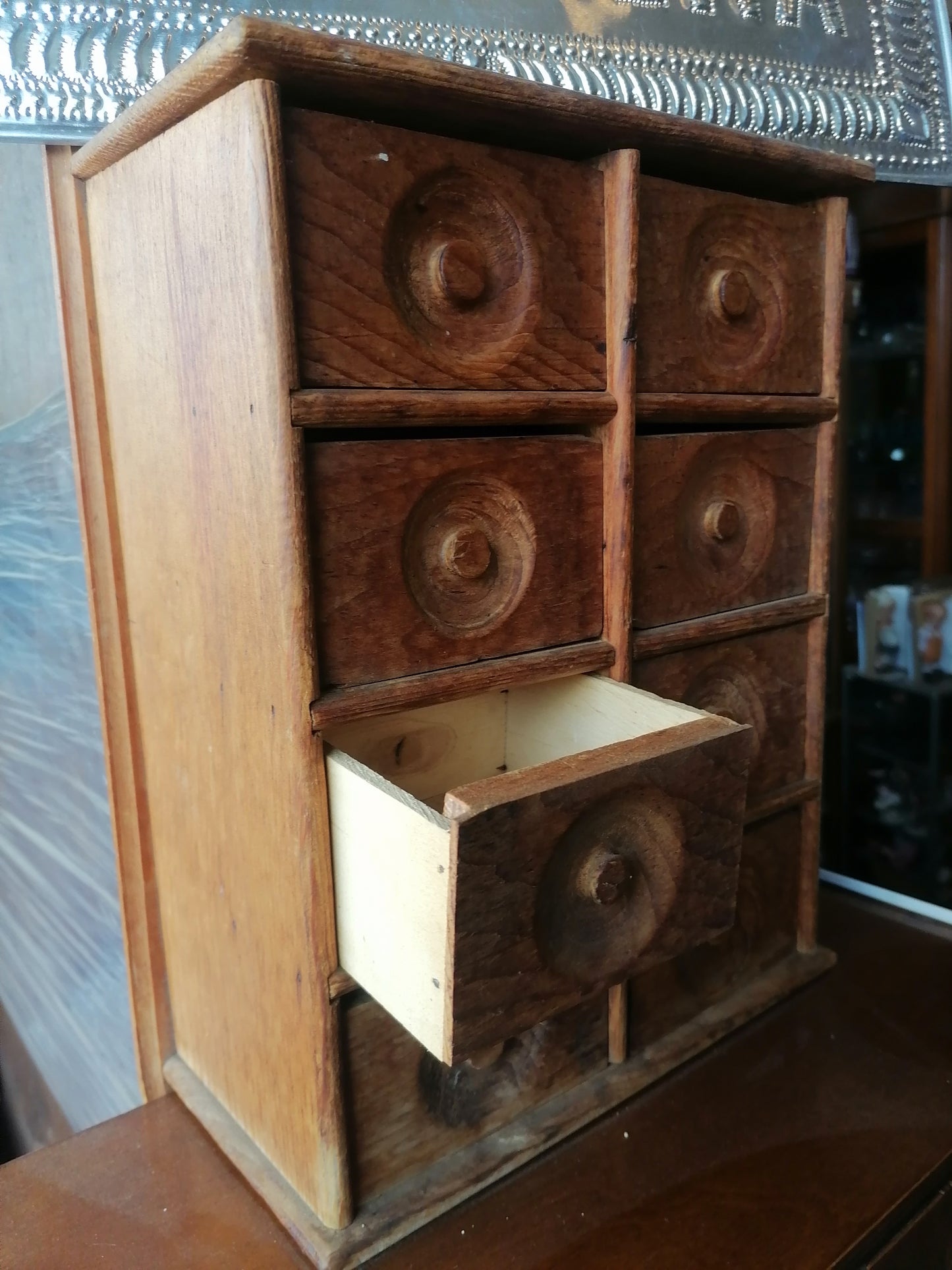 Cajonera De Madera Hecha a Mano - Antiques Bazaar Ensenada