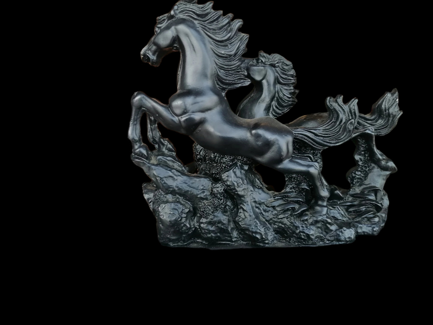 Escultura de Caballos Salvajes Galopando - Antiques Bazaar Ensenada