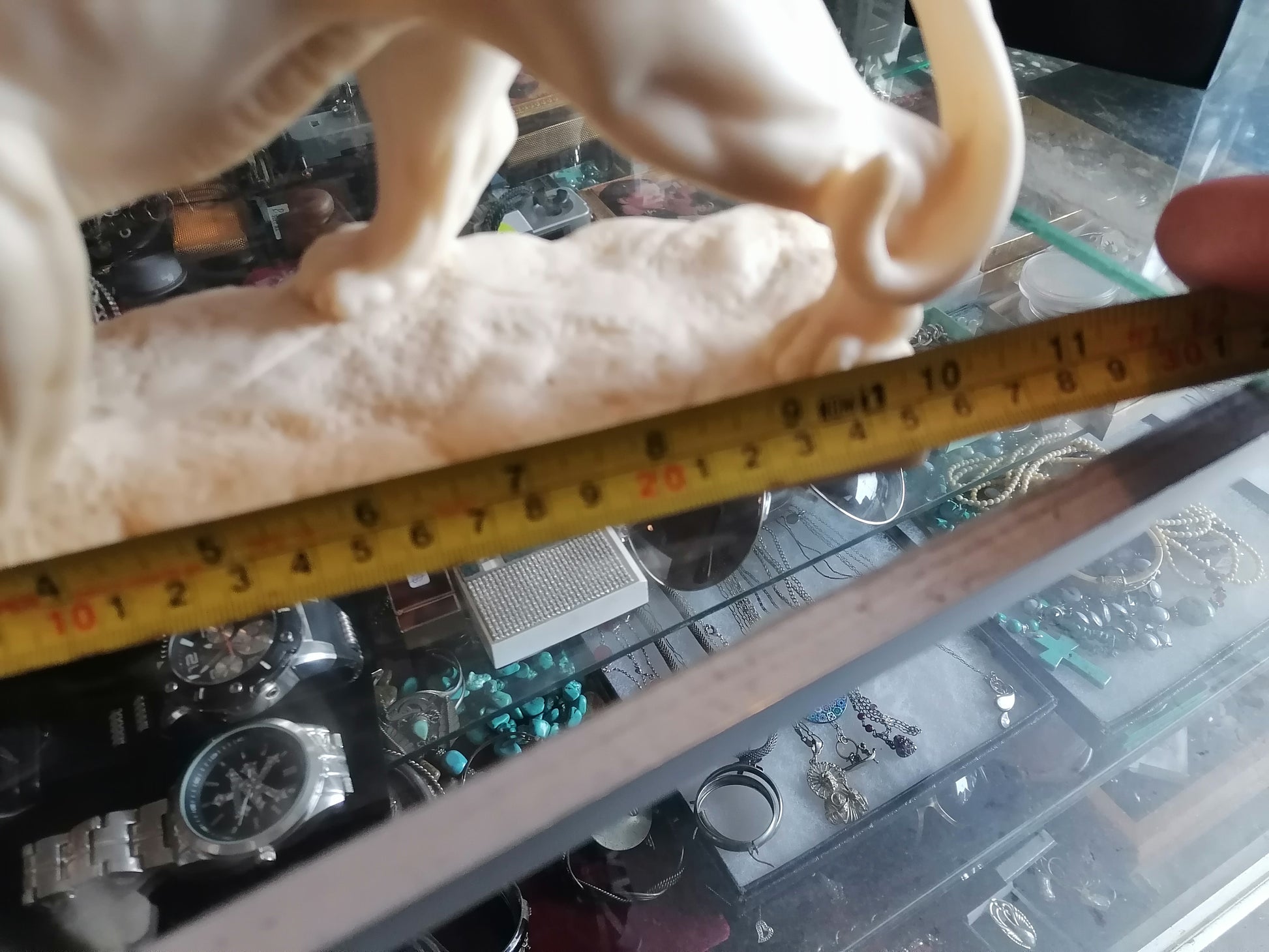 Escultura de Tigre de Escritorio en Alabastro - Antiques Bazaar Ensenada