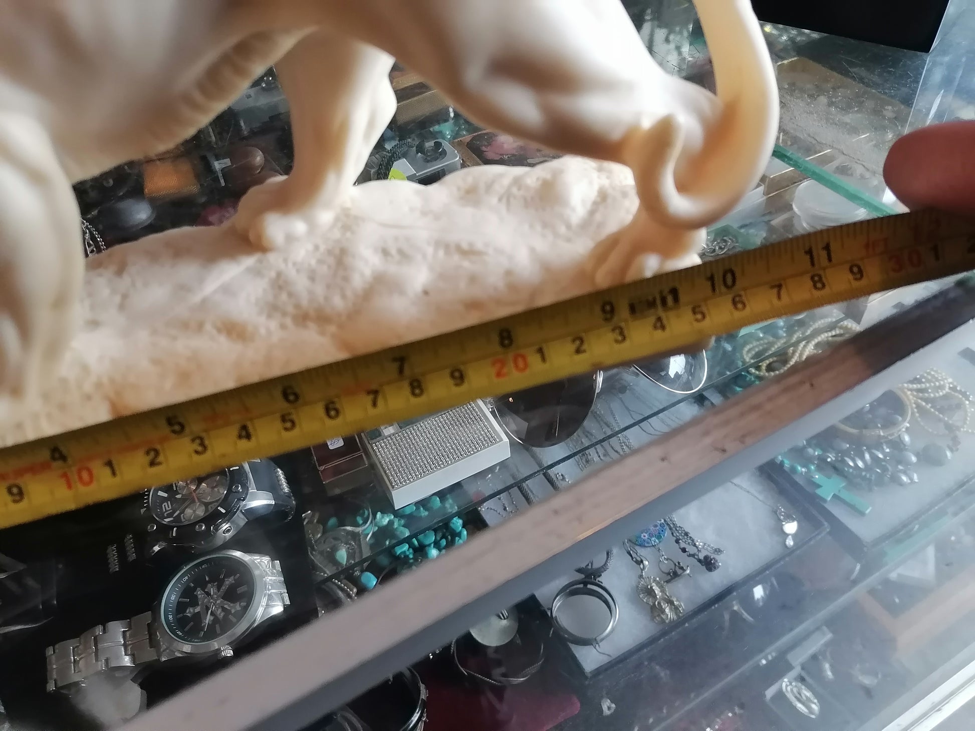 Escultura de Tigre de Escritorio en Alabastro - Antiques Bazaar Ensenada