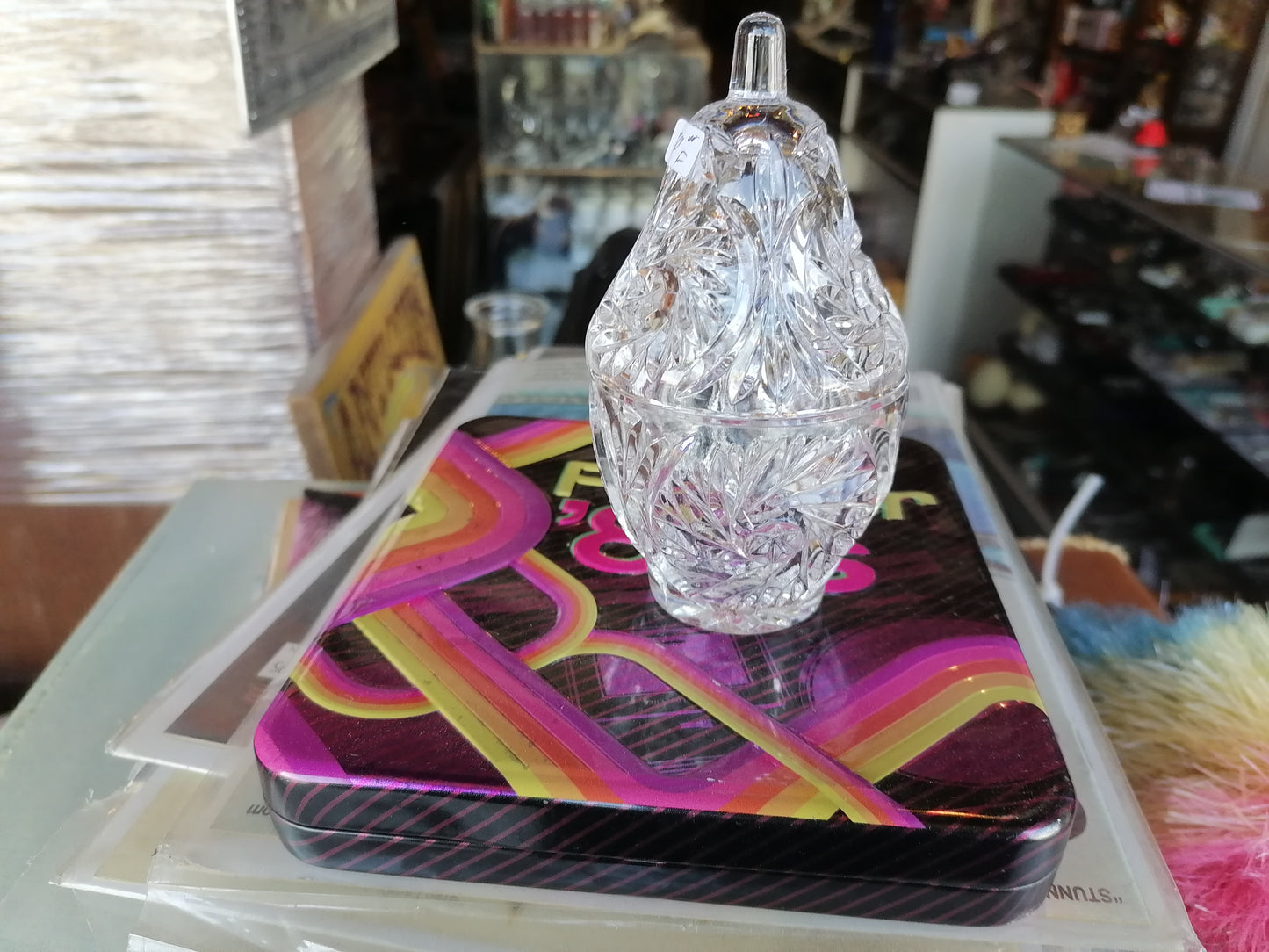 Jarrón de Cristal Bleikristall - Antiques Bazaar Ensenada