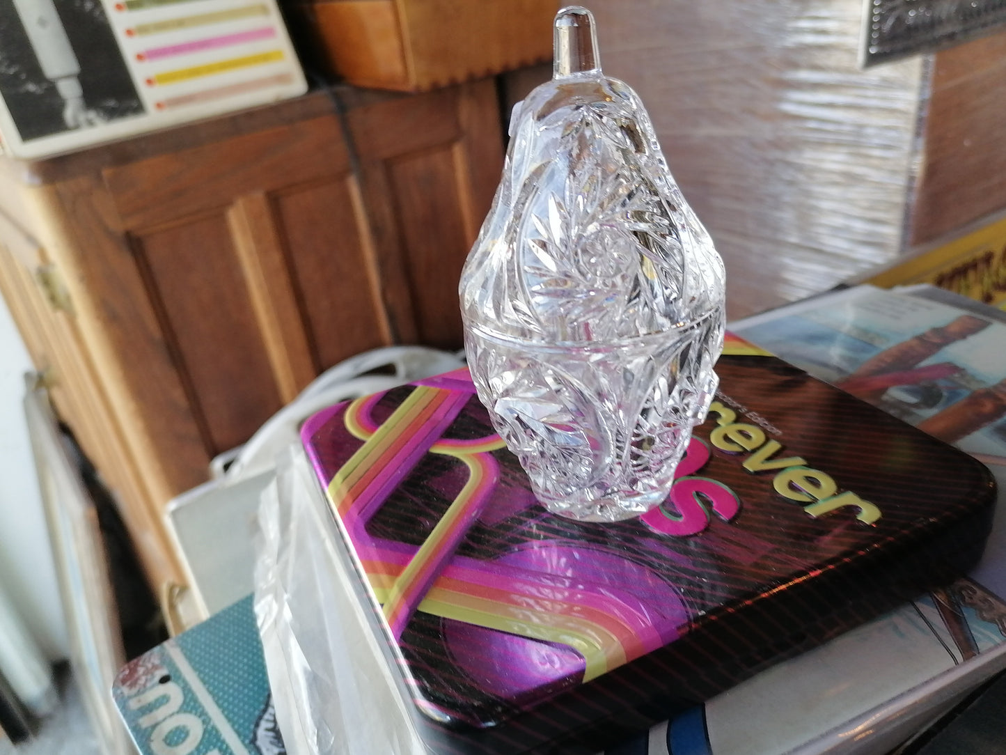 Jarrón de Cristal Bleikristall - Antiques Bazaar Ensenada