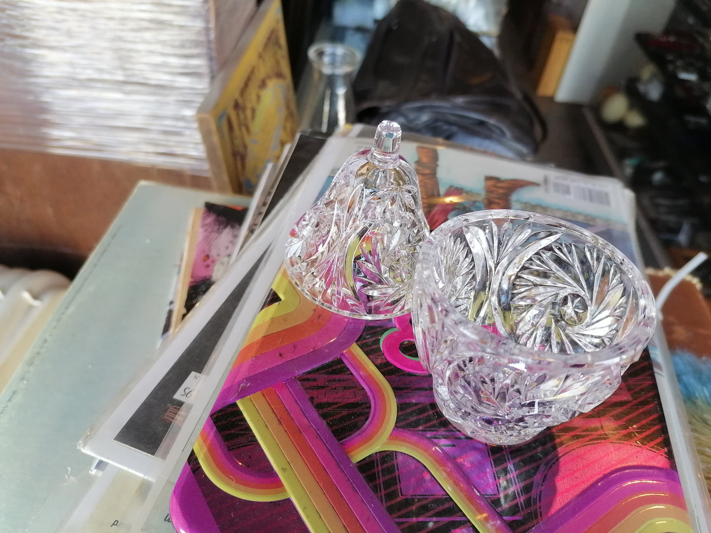 Jarrón de Cristal Bleikristall - Antiques Bazaar Ensenada