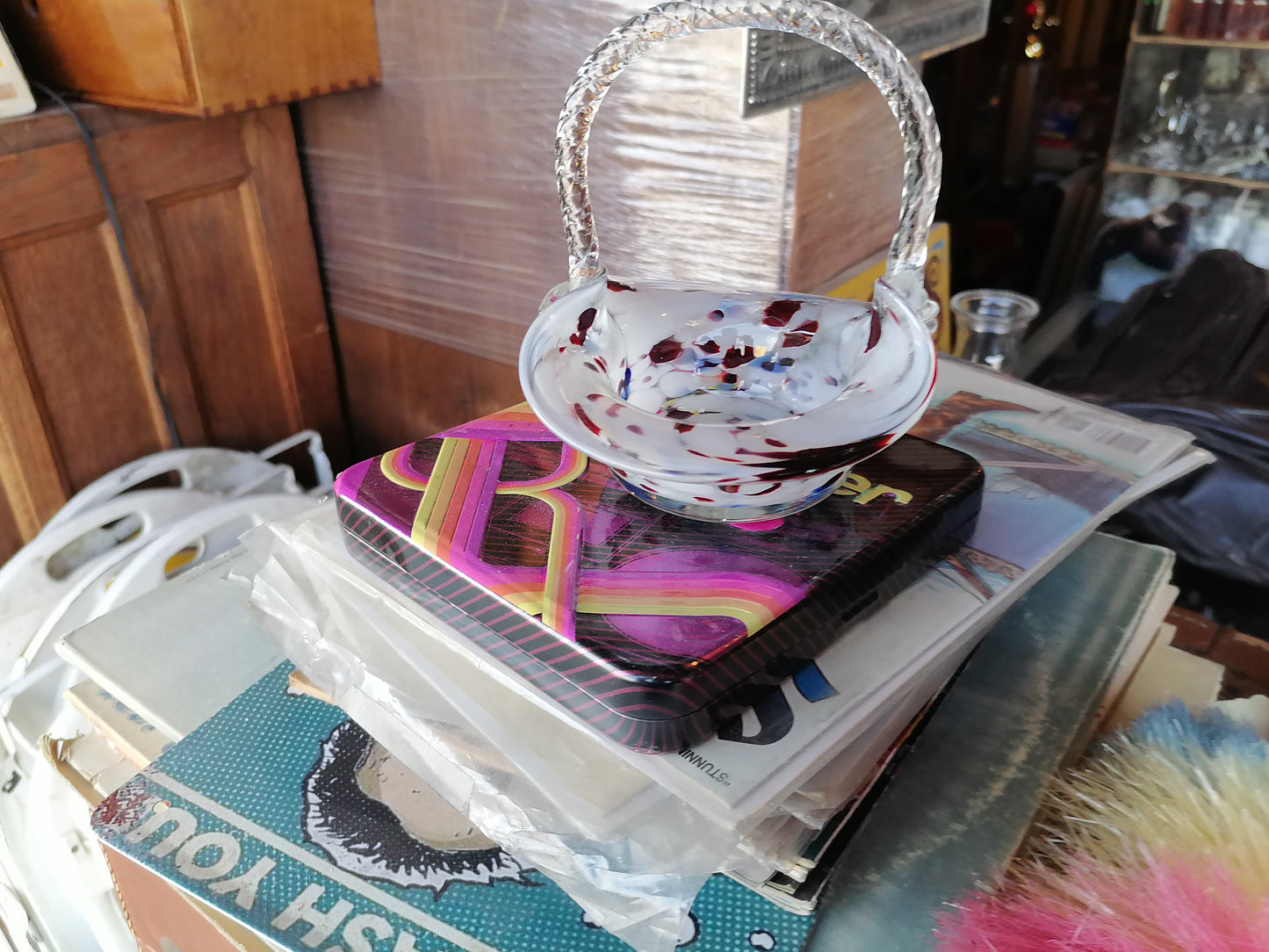 Jarron Splatter Rumano. - Antiques Bazaar Ensenada