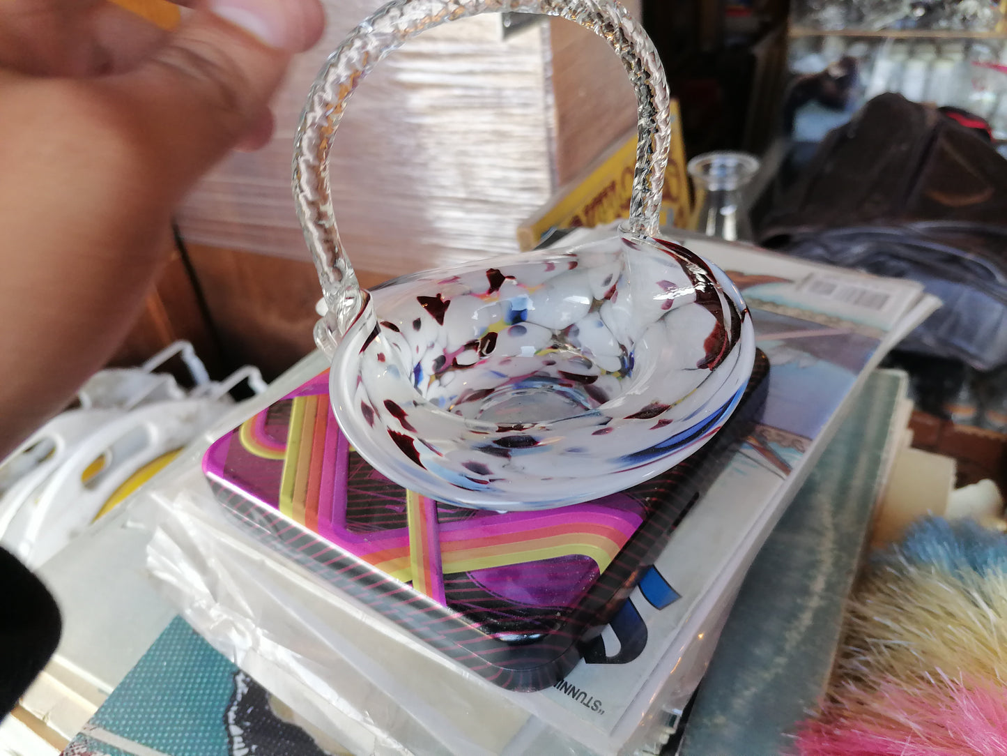 Jarron Splatter Rumano. - Antiques Bazaar Ensenada