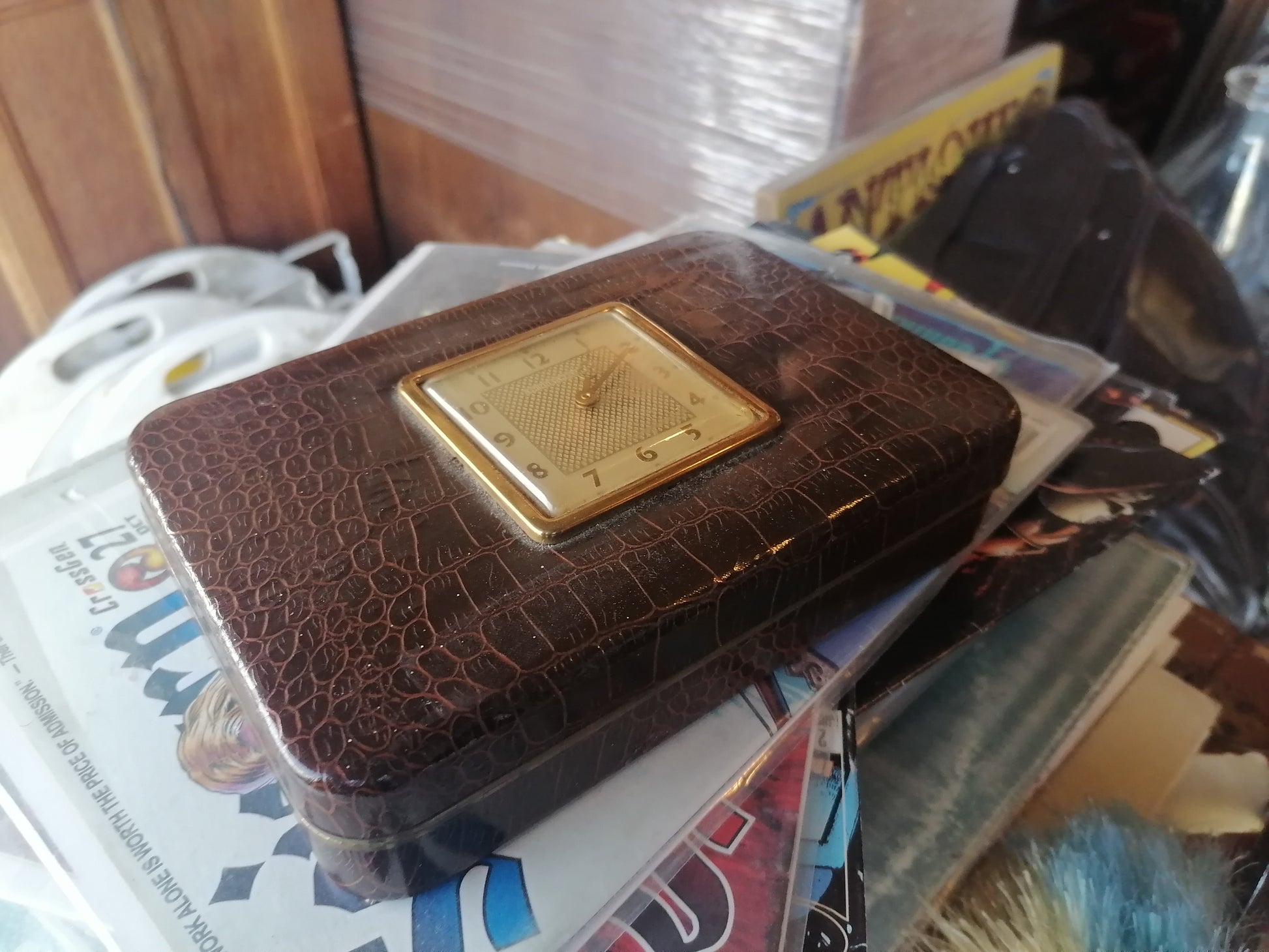 Reloj de viaje vintage Phinney Walker Art Deco - Antiques Bazaar Ensenada