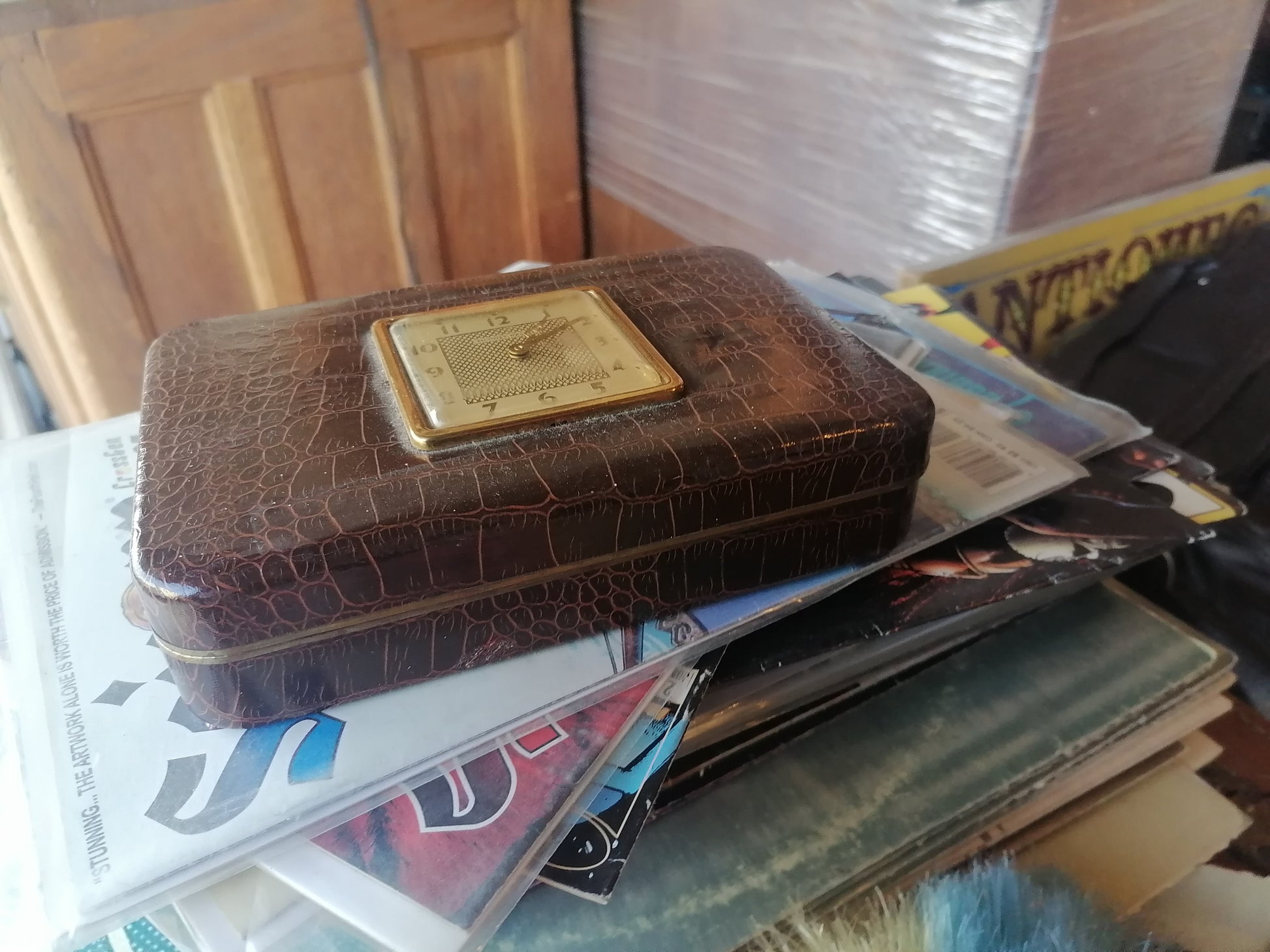 Reloj de viaje vintage Phinney Walker Art Deco - Antiques Bazaar Ensenada