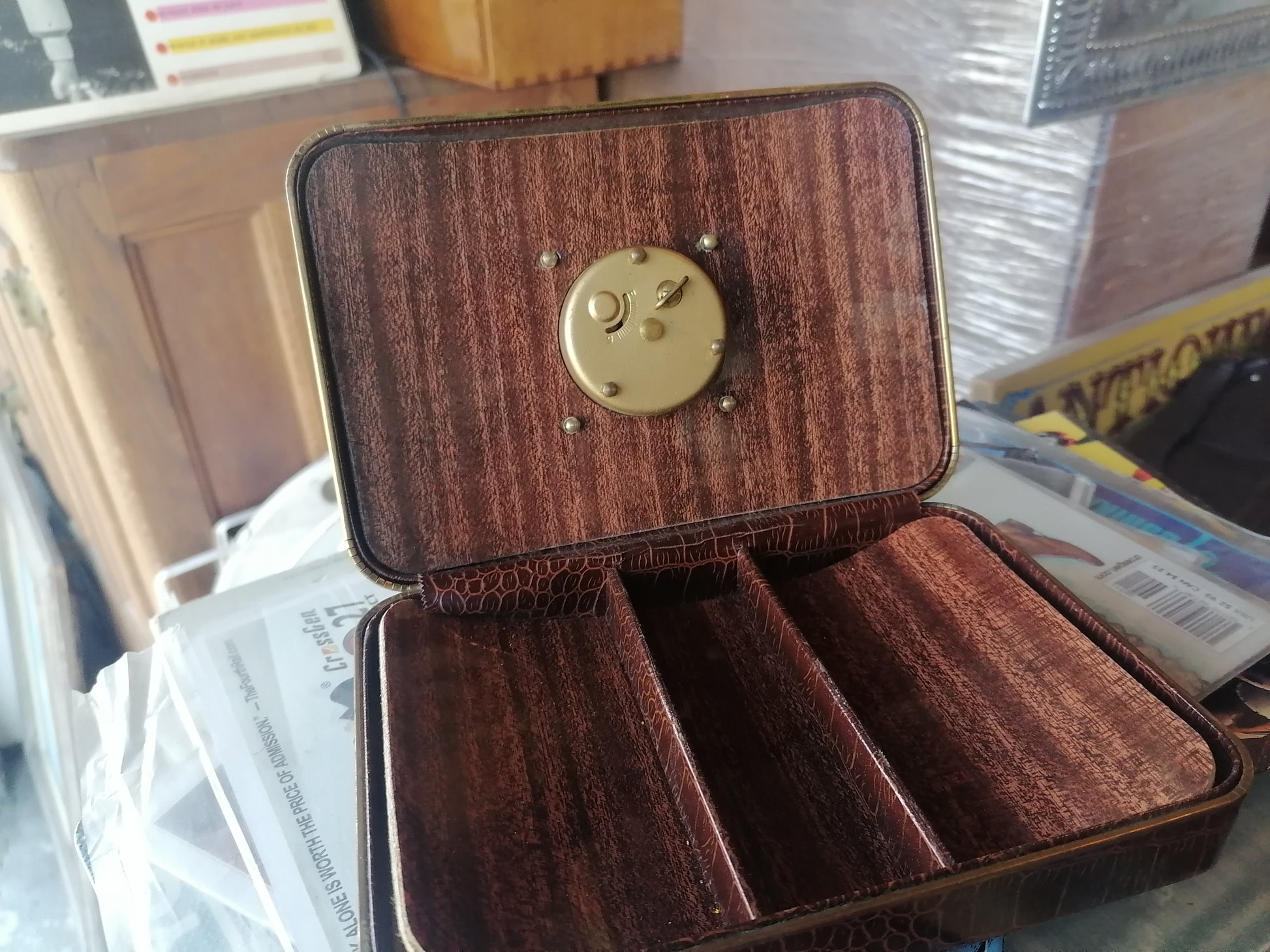 Reloj de viaje vintage Phinney Walker Art Deco - Antiques Bazaar Ensenada