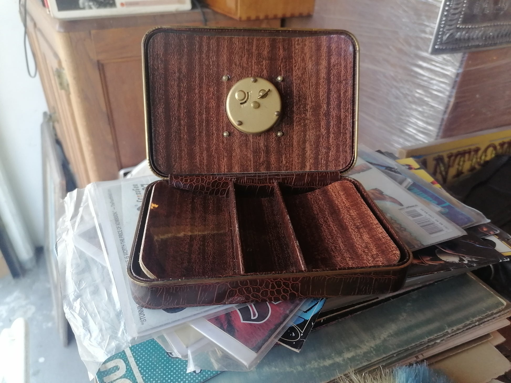 Reloj de viaje vintage Phinney Walker Art Deco - Antiques Bazaar Ensenada