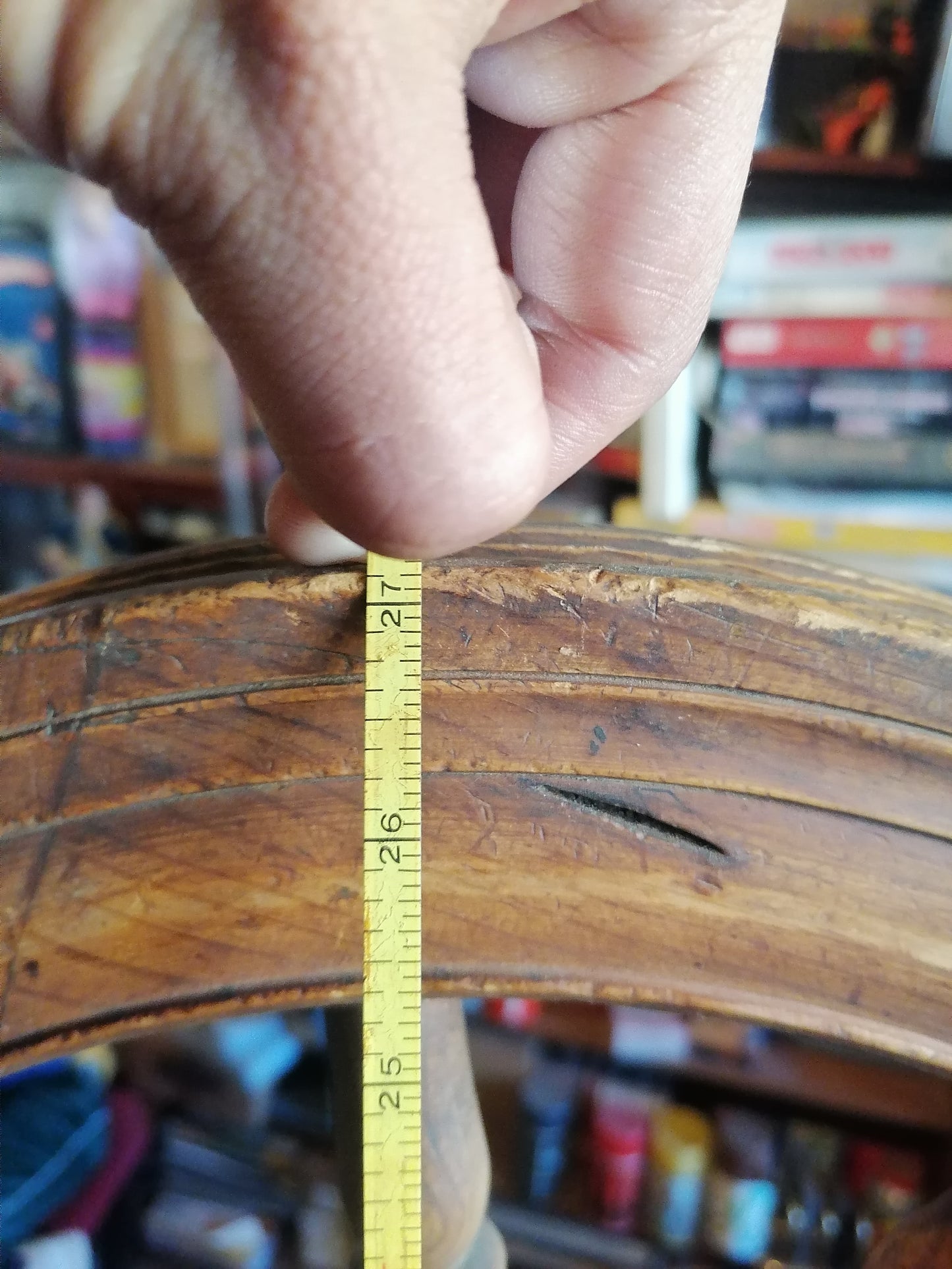 Rueca de hilar antigua de 1869 - Antiques Bazaar Ensenada