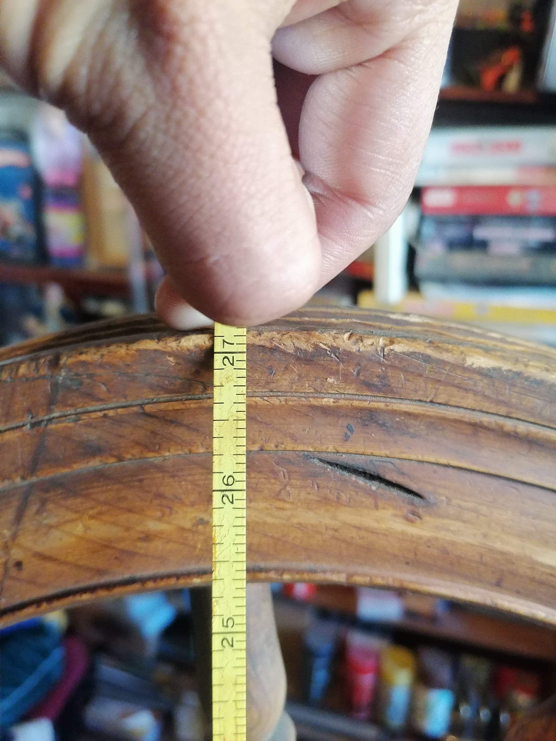 Rueca de hilar antigua de 1869 - Antiques Bazaar Ensenada