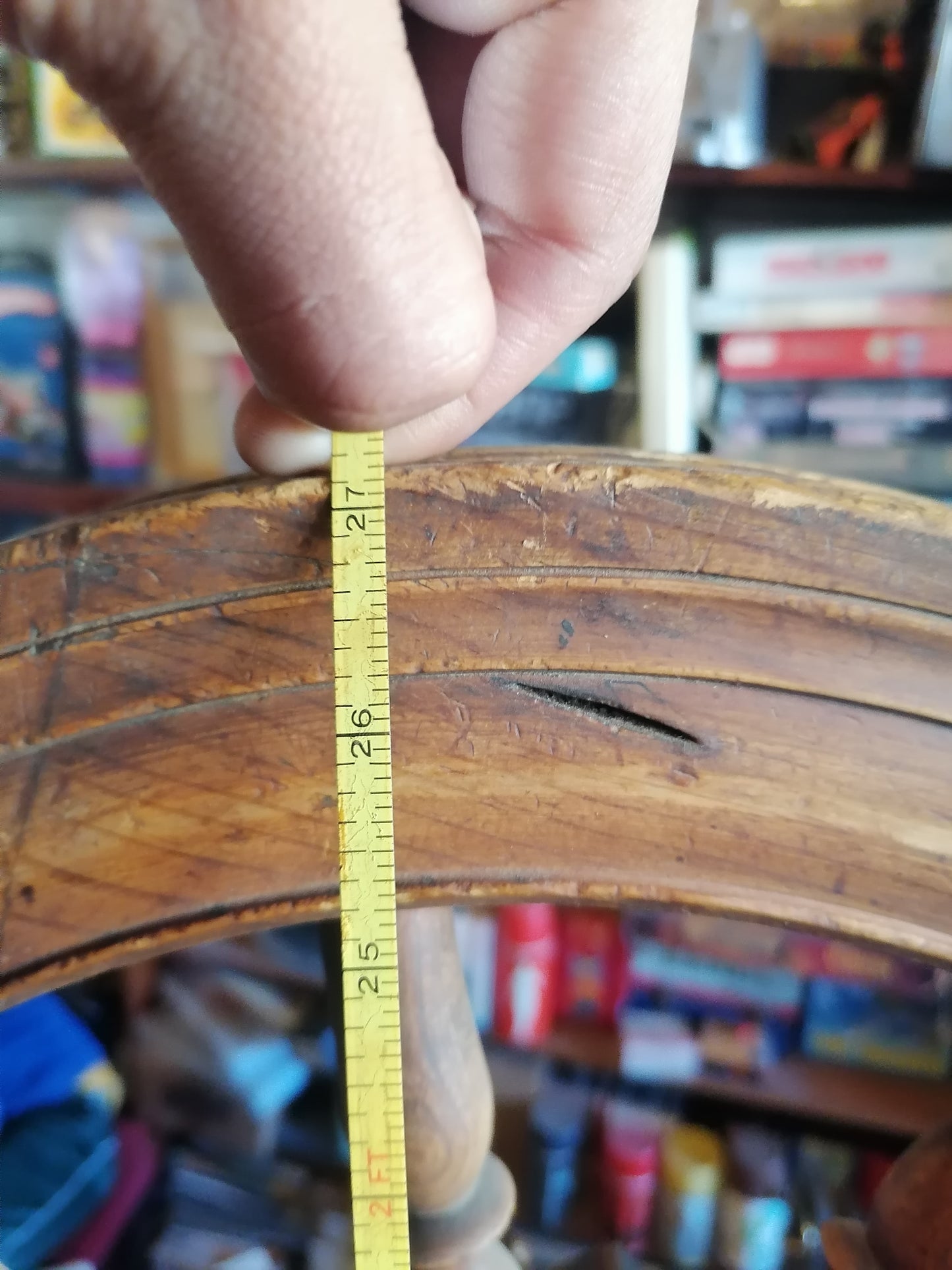 Rueca de hilar antigua de 1869 - Antiques Bazaar Ensenada