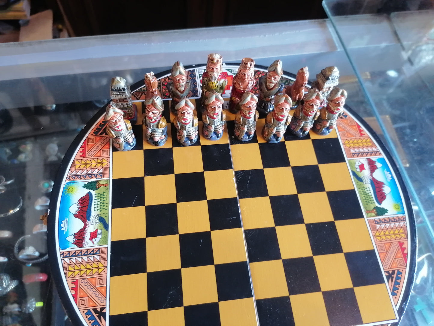 juego de ajedrez artesanal - Antiques Bazaar Ensenada