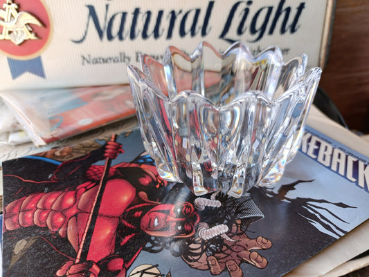 Cuenco de Cristal de Plomo Transparente 7 3/8" D – Diseñado por J. Johansson