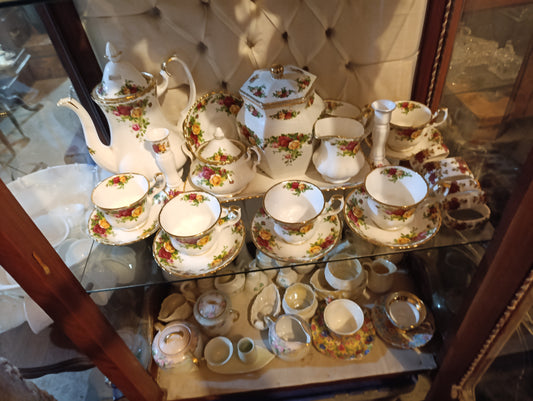 Juego de Té Royal Albert Old Country Roses | Elegancia Clásica Inglesa