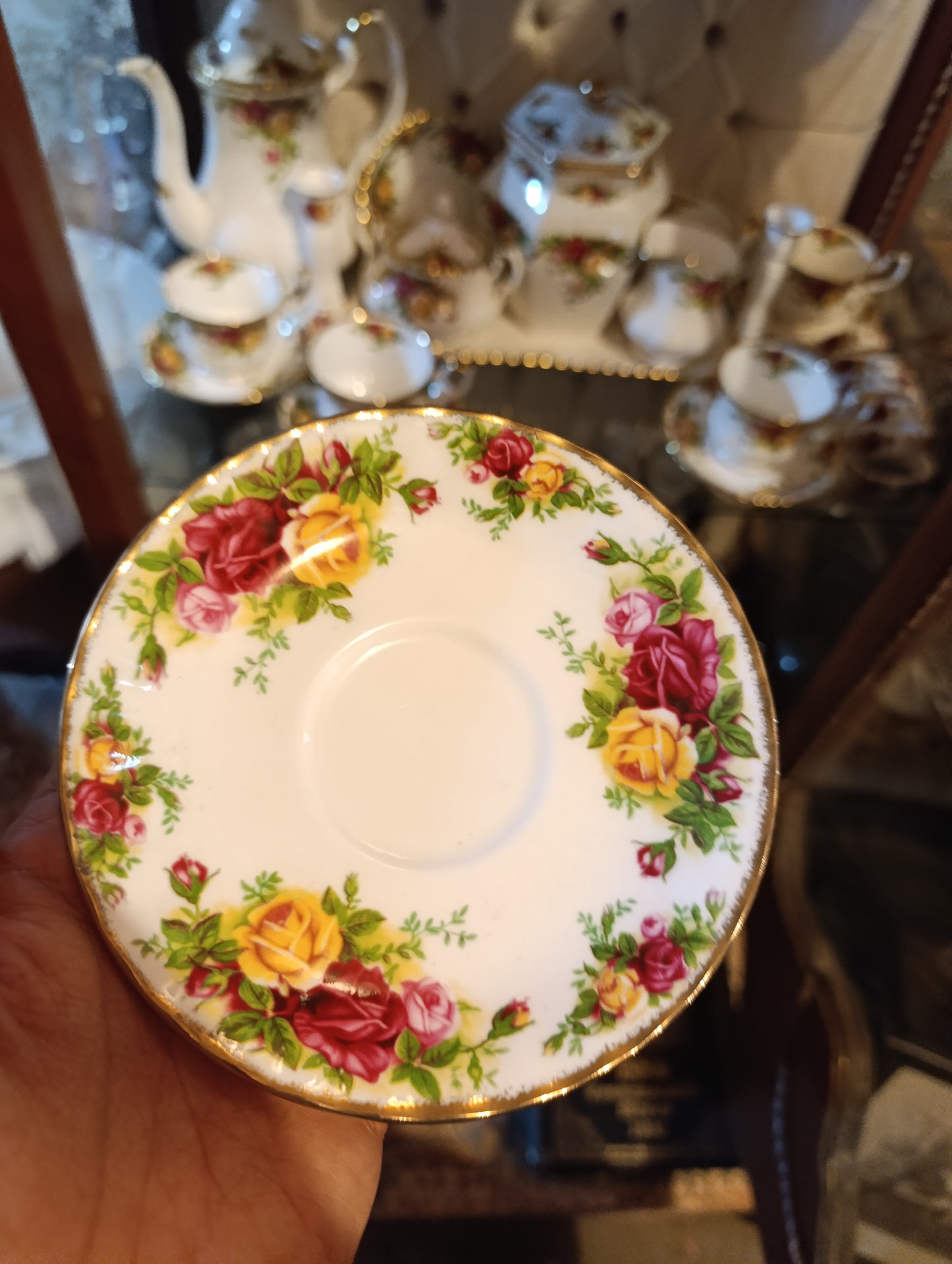 Juego de Té Royal Albert Old Country Roses | Elegancia Clásica Inglesa