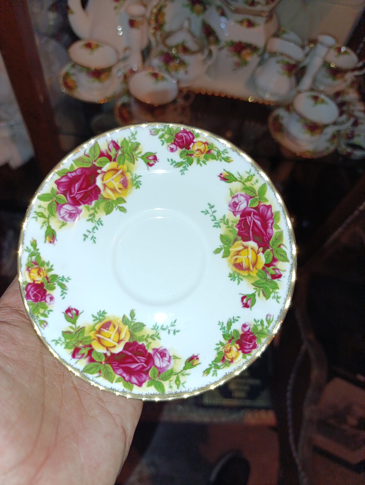 Juego de Té Royal Albert Old Country Roses | Elegancia Clásica Inglesa