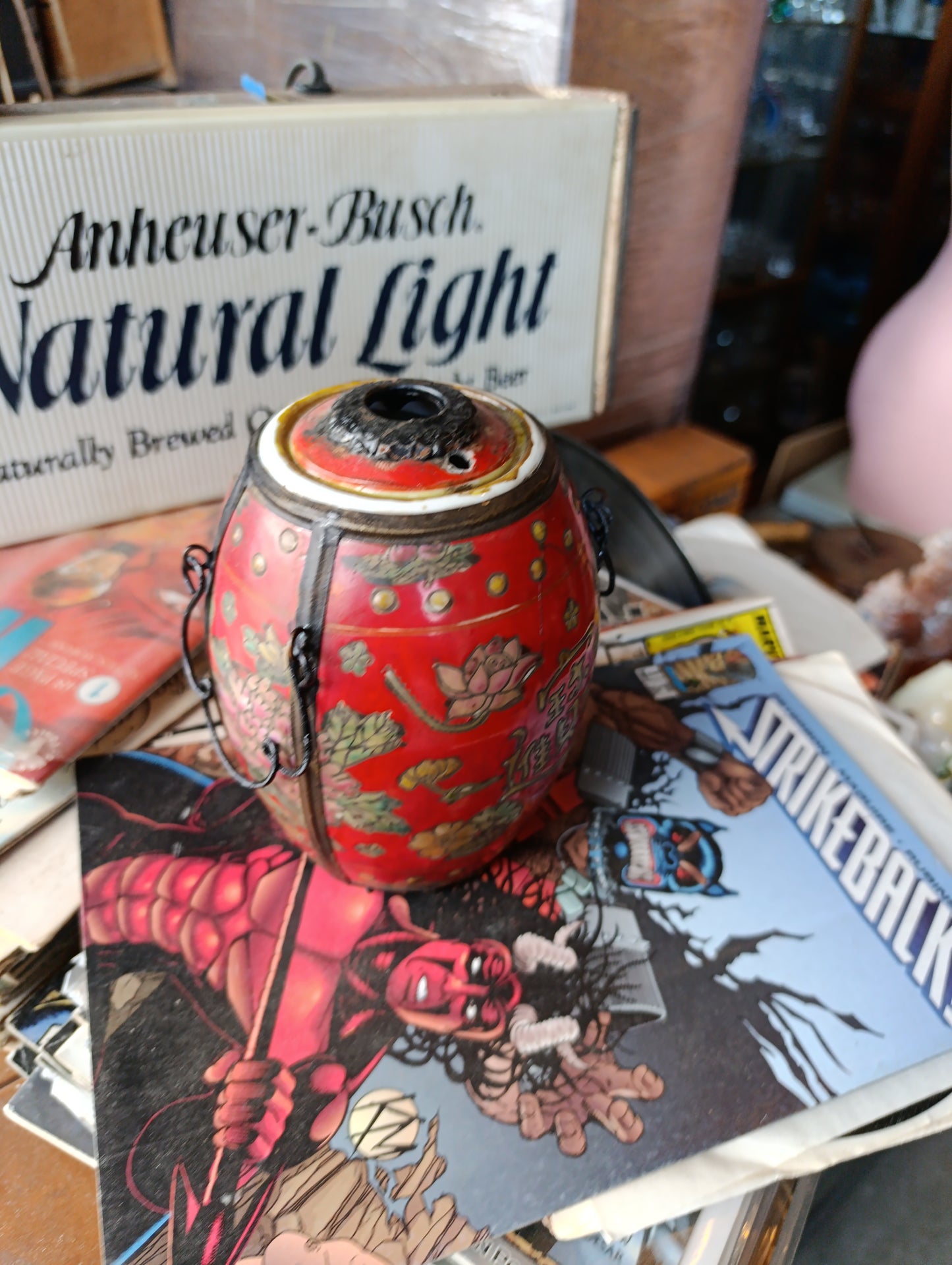 Antiguo Pote de Opio de Porcelana | Arte Oriental Tradicional