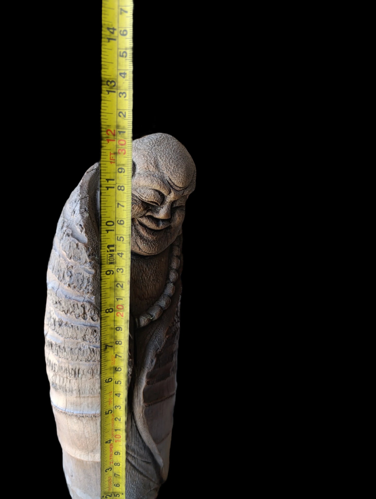 Buda Tallado en Bambú | Escultura Espiritual Artesanal