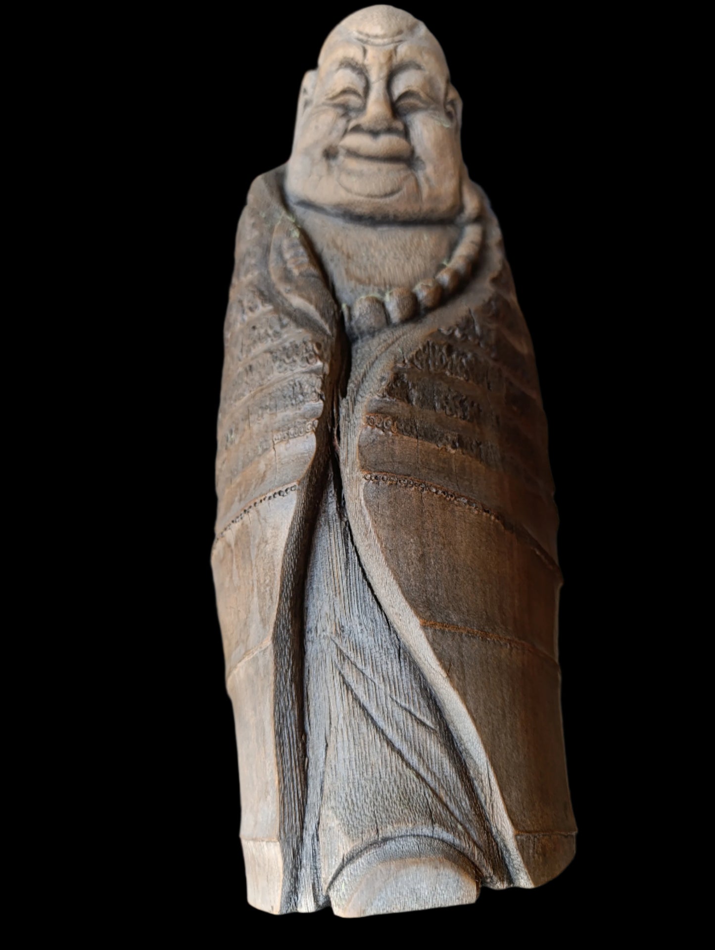Buda Tallado en Bambú | Escultura Espiritual Artesanal