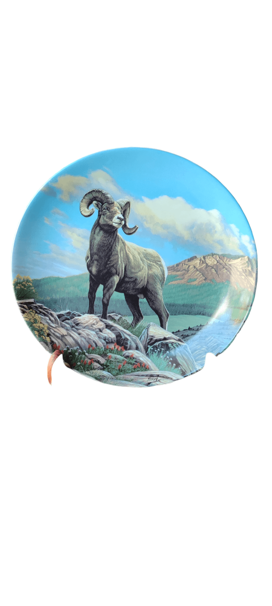 placa del Borrego Cimarrón de Dominion Of China Ltd Bradford Exchange - Antiques Bazaar Ensenada