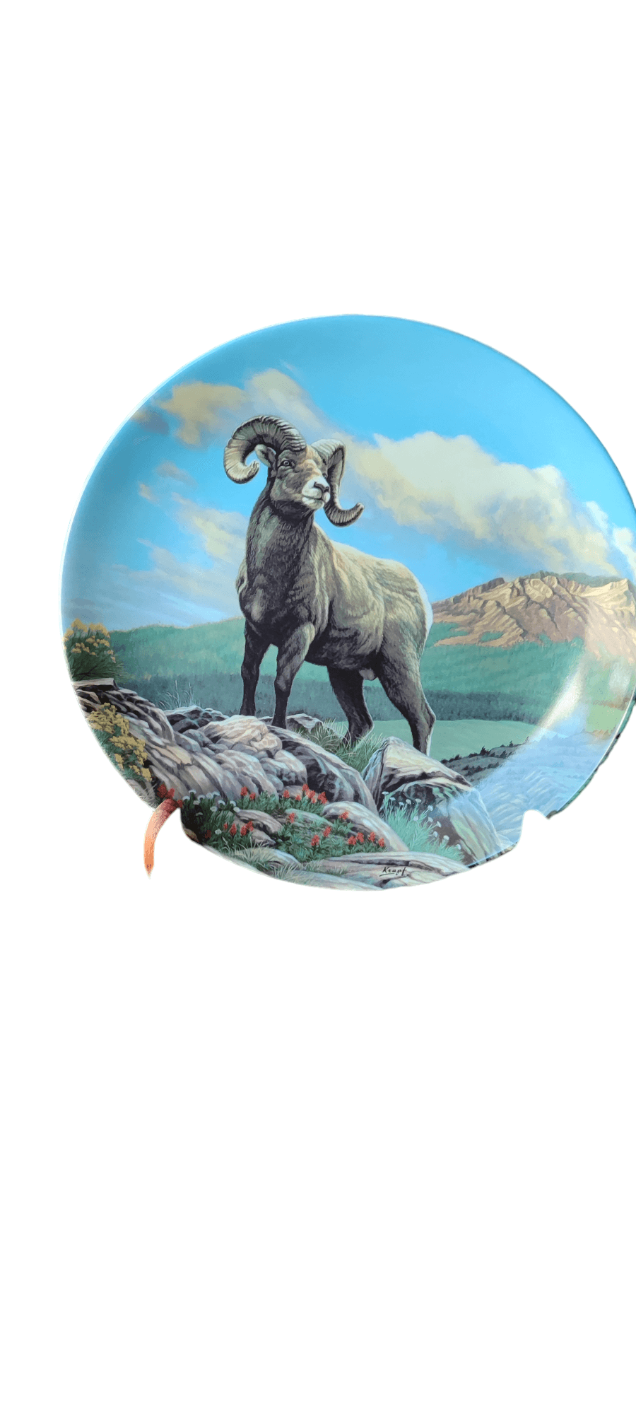 placa del Borrego Cimarrón de Dominion Of China Ltd Bradford Exchange - Antiques Bazaar Ensenada