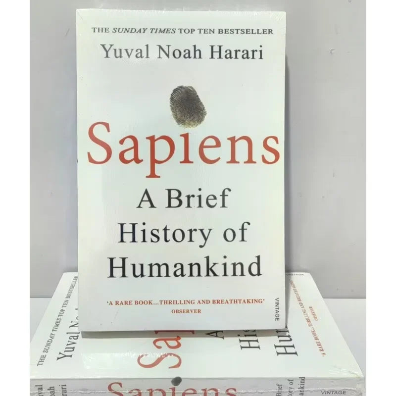 Sapiens: A Brief History of Humankind Yuval Noah Harari English Books Anthropological History Books Extracurricular Reading Book - Antiques Bazaar Ensenada
