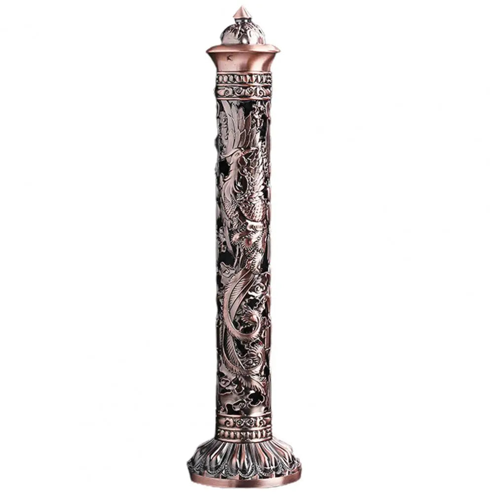 Incense Burners Hollow Carving Antique Style Vertical Incense Stick Holder Tea Room Decor for Office - Antiques Bazaar Ensenada