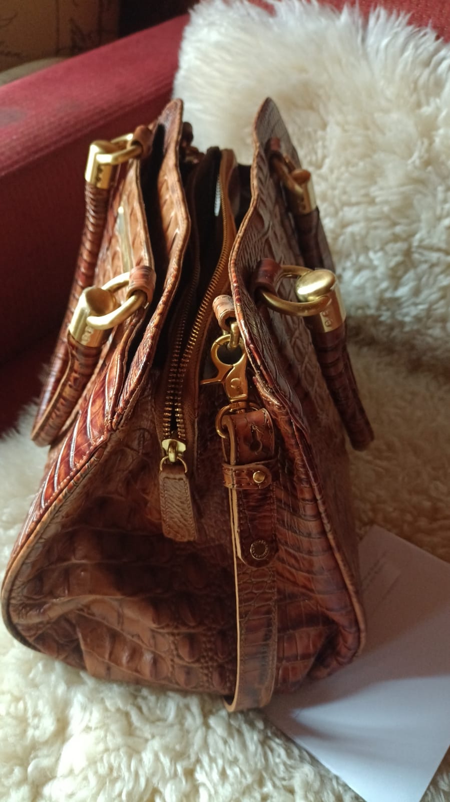 Brahmin Finley Carryall Satchel - Antiques Bazaar Ensenada
