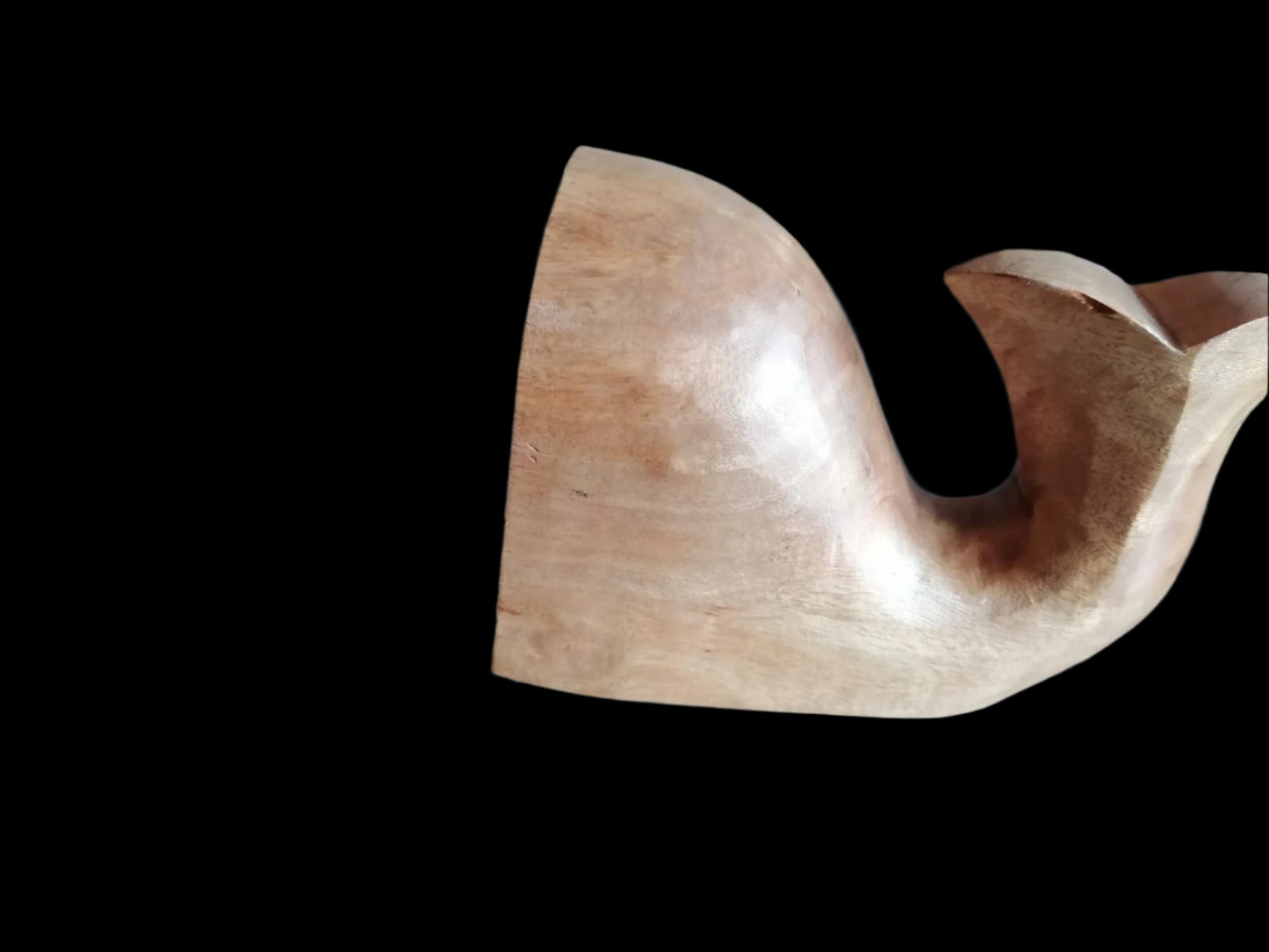 Sujetalibros de madera con forma de ballena - Antiques Bazaar Ensenada