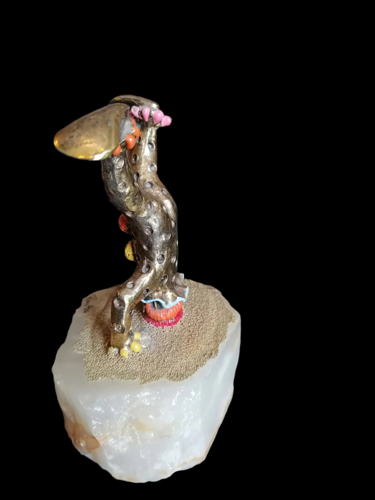 Payaso Acróbata de Ron Lee (1987) con Base de Piedra 🎪✨ - Antiques Bazaar Ensenada