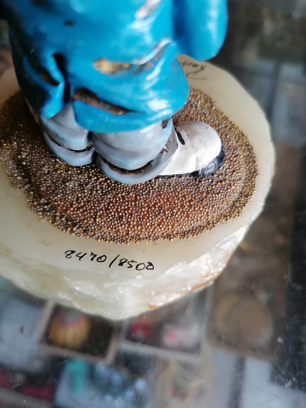 Payaso Triste de Ron Lee (1988) con Base de Piedra 🎭✨ - Antiques Bazaar Ensenada