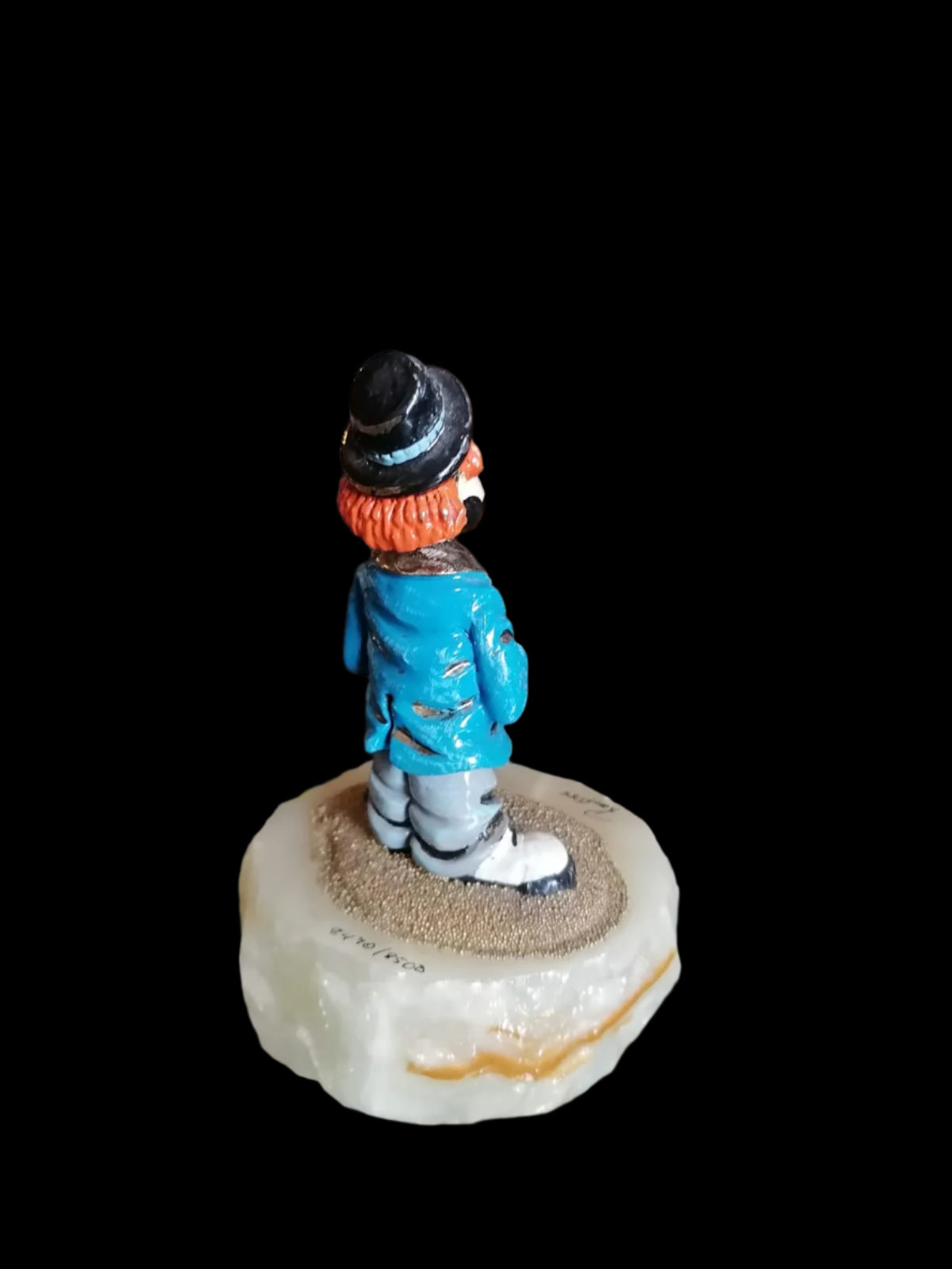 Payaso Triste de Ron Lee (1988) con Base de Piedra 🎭✨ - Antiques Bazaar Ensenada