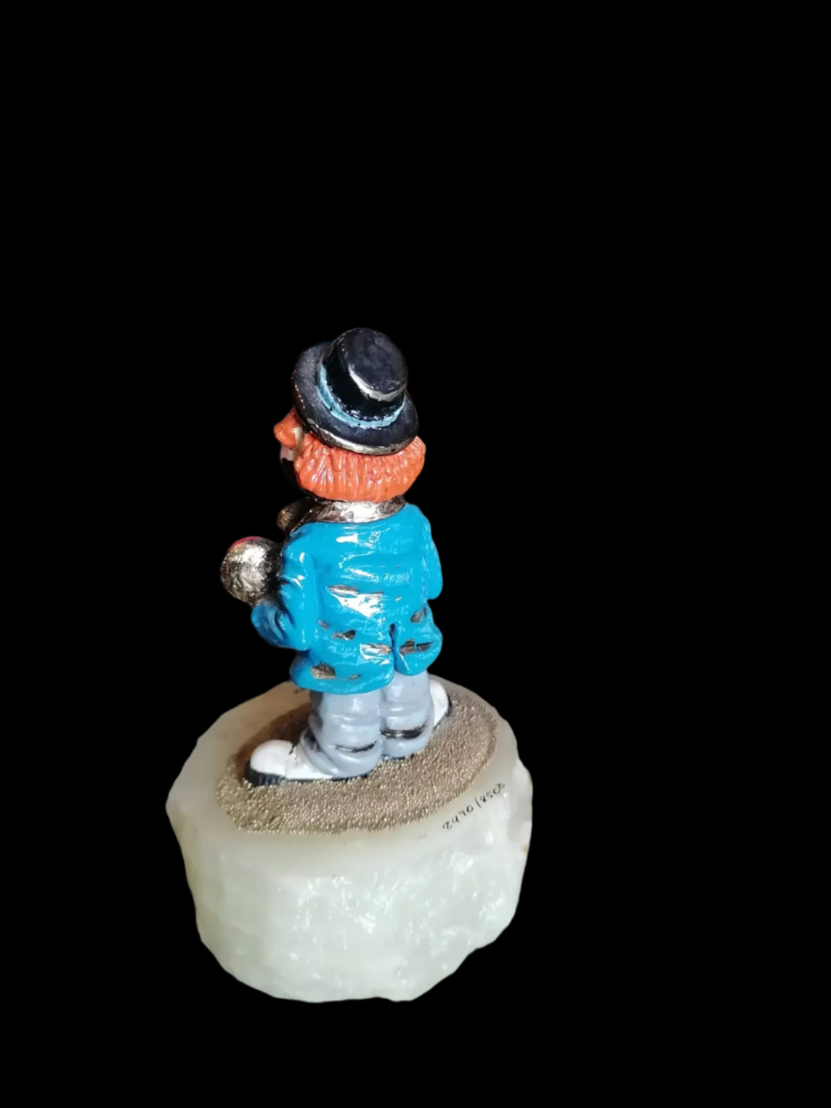 Payaso Triste de Ron Lee (1988) con Base de Piedra 🎭✨ - Antiques Bazaar Ensenada