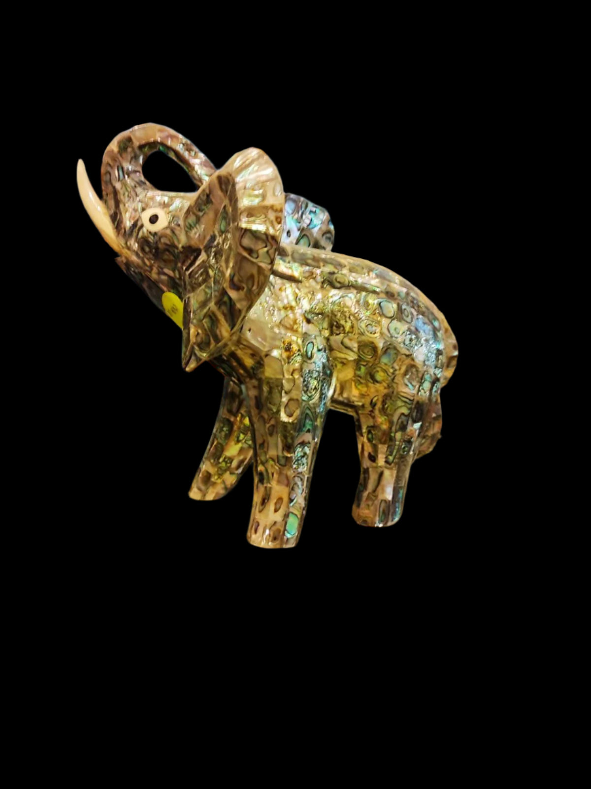 Abalone Elephant Sculpture - Antiques Bazaar Ensenada