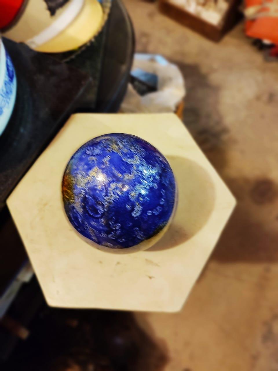 Blue Sodalite Egg Shaped Stone, - Antiques Bazaar Ensenada