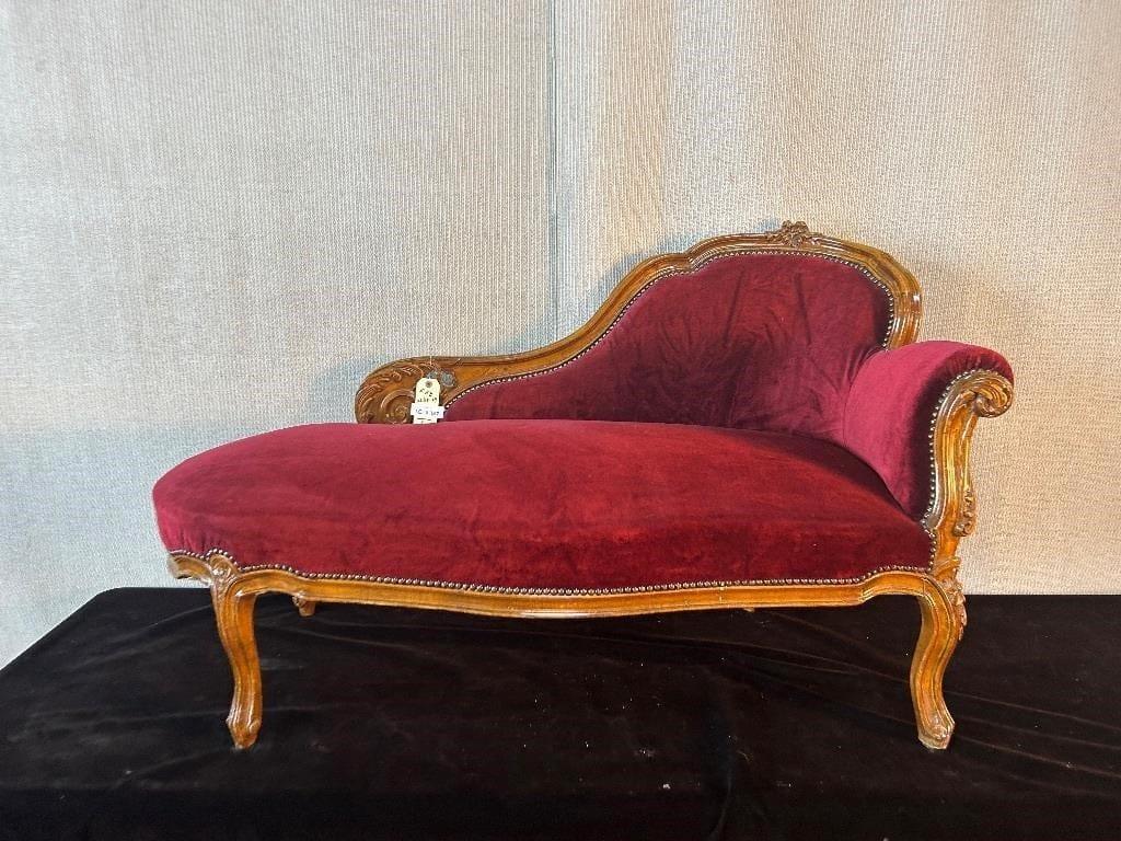 Chaise Longue Luis XV - Antiques Bazaar Ensenada