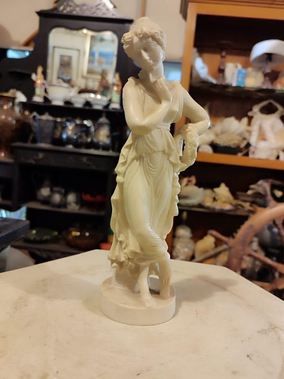 Alabaster Sculpture of Goddess Persephone - Antiques Bazaar Ensenada