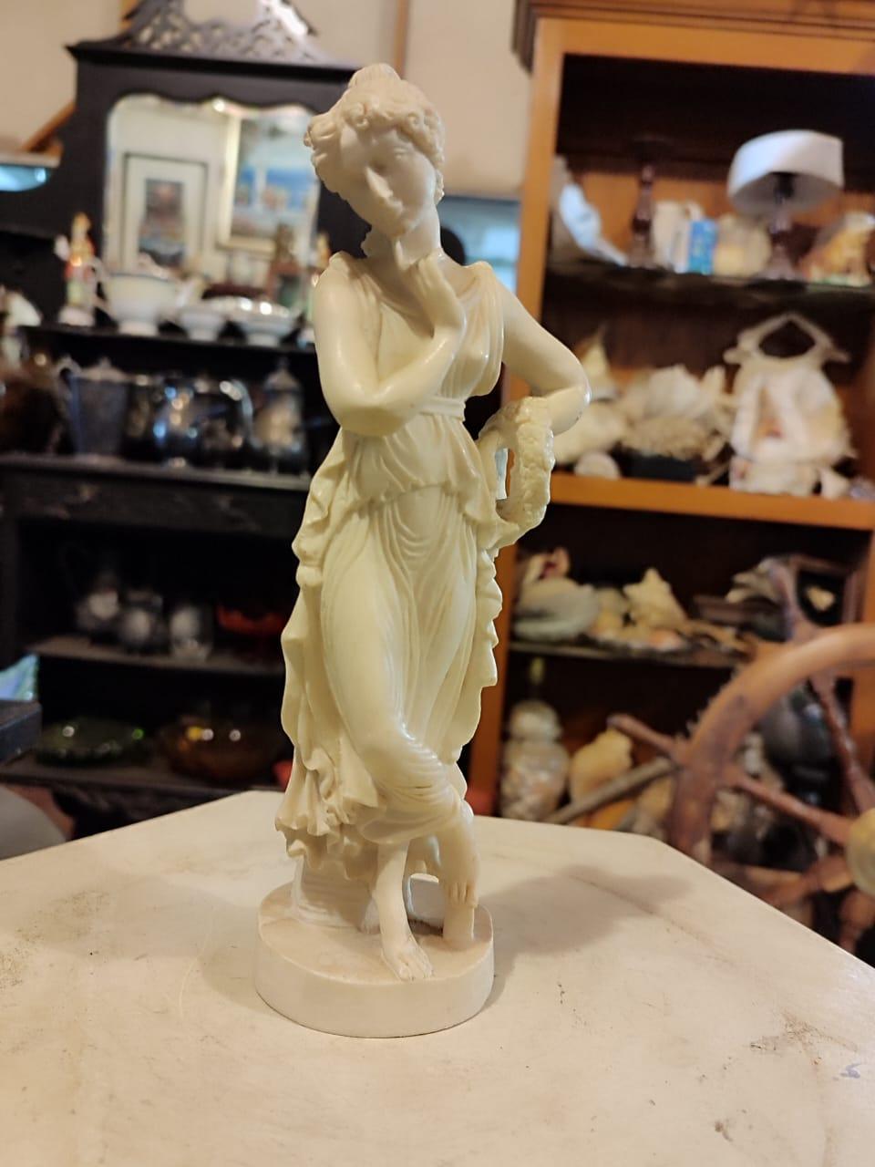 Alabaster Sculpture of Goddess Persephone - Antiques Bazaar Ensenada