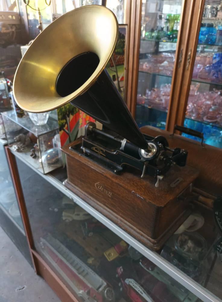 Edison 1903 Cylinder Phonograph - Antiques Bazaar Ensenada