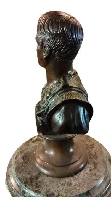 Emperor Julius Caesar Bronze bust - Antiques Bazaar Ensenada