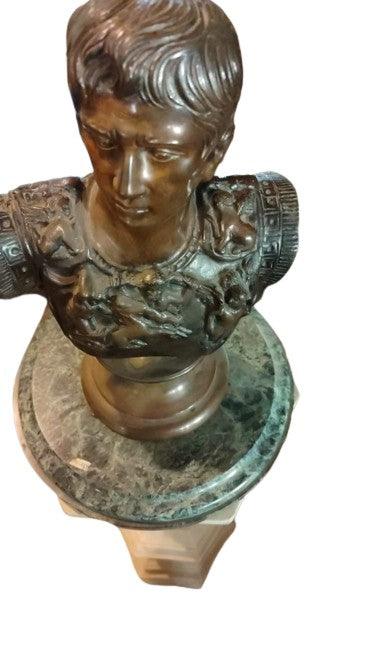 Emperor Julius Caesar Bronze bust - Antiques Bazaar Ensenada