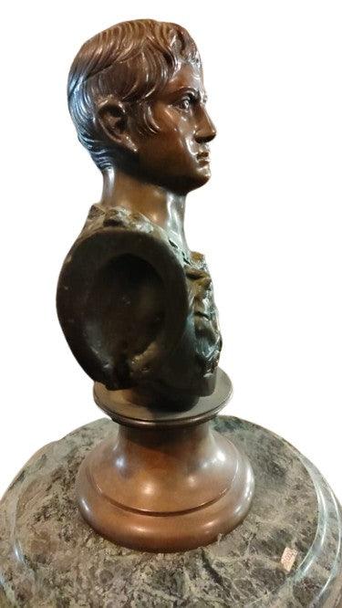 Emperor Julius Caesar Bronze bust - Antiques Bazaar Ensenada