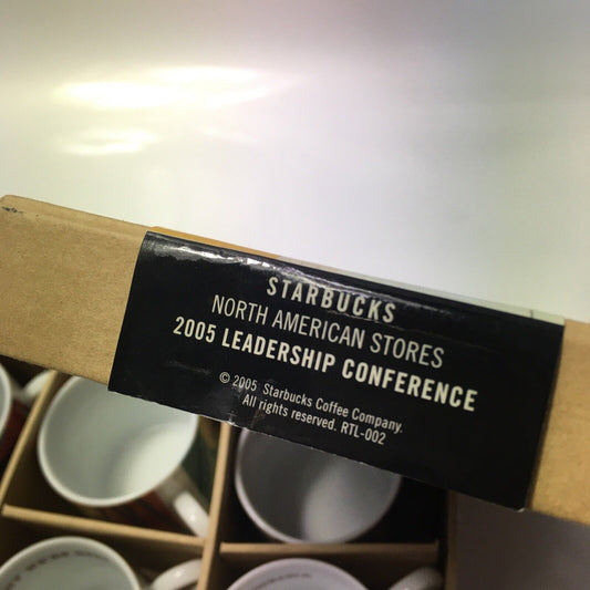 6 tazas de café espresso de la edición limitada de la Conferencia de Liderazgo del año 2005 de starbucks