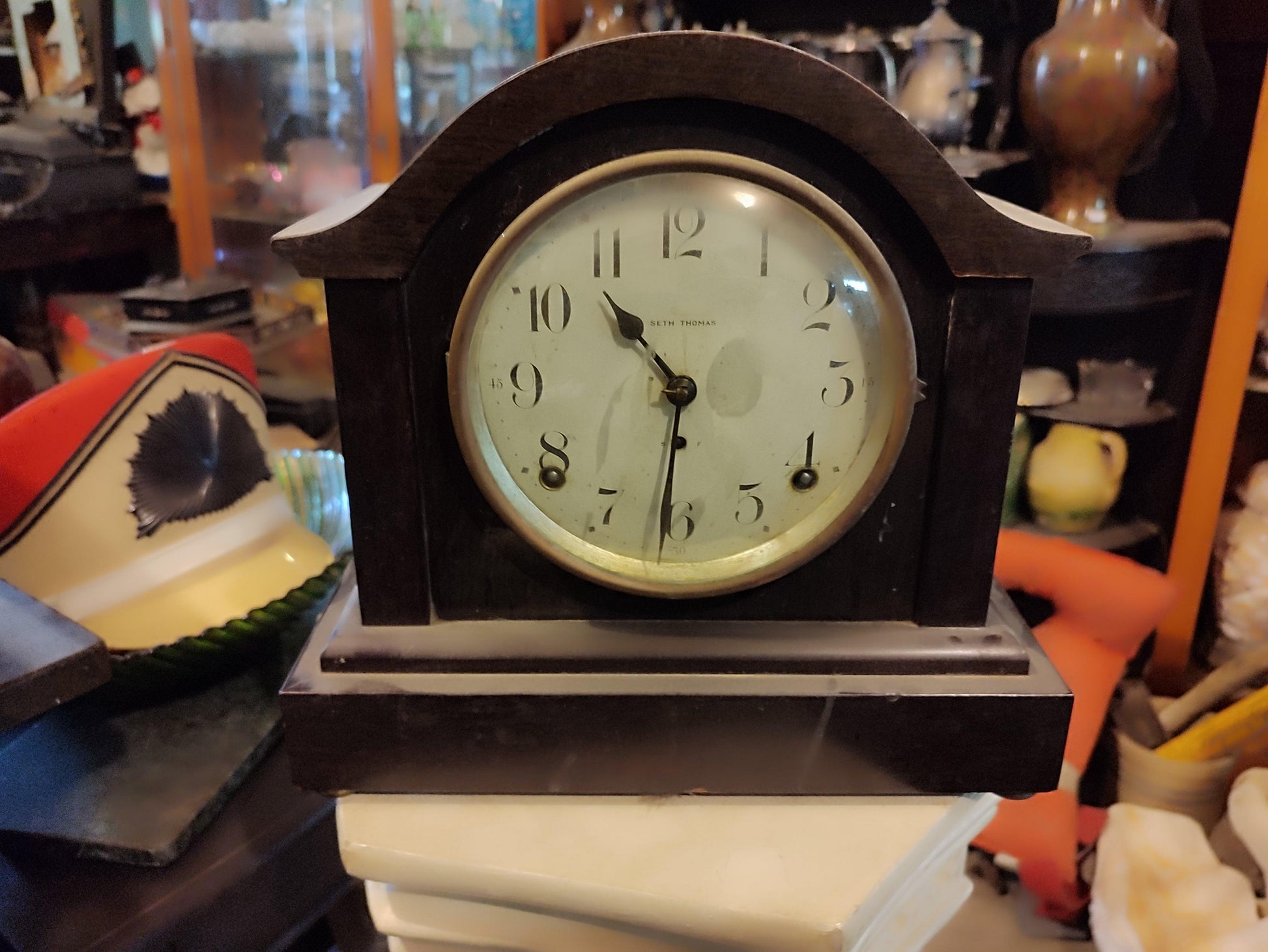 Antique Seth Thomas Clock - Antiques Bazaar Ensenada