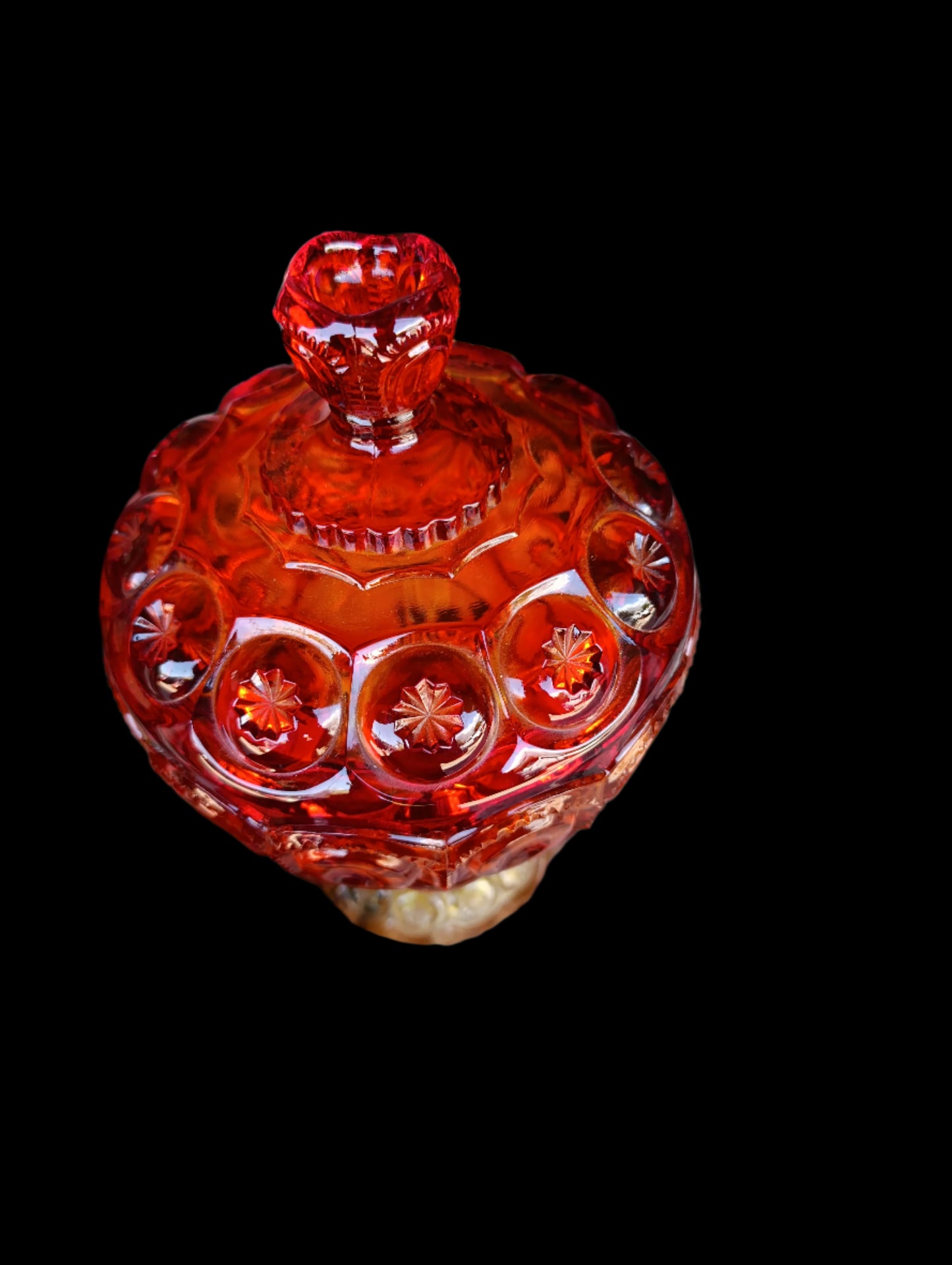 Cenicero de Cristal Fenton Años 50 | “Orange Swirl”